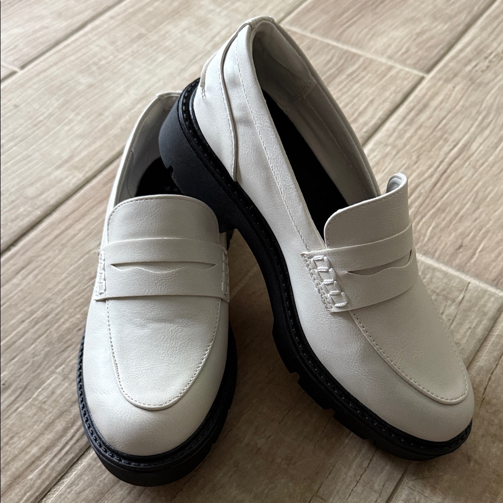 Brand New White Loafers